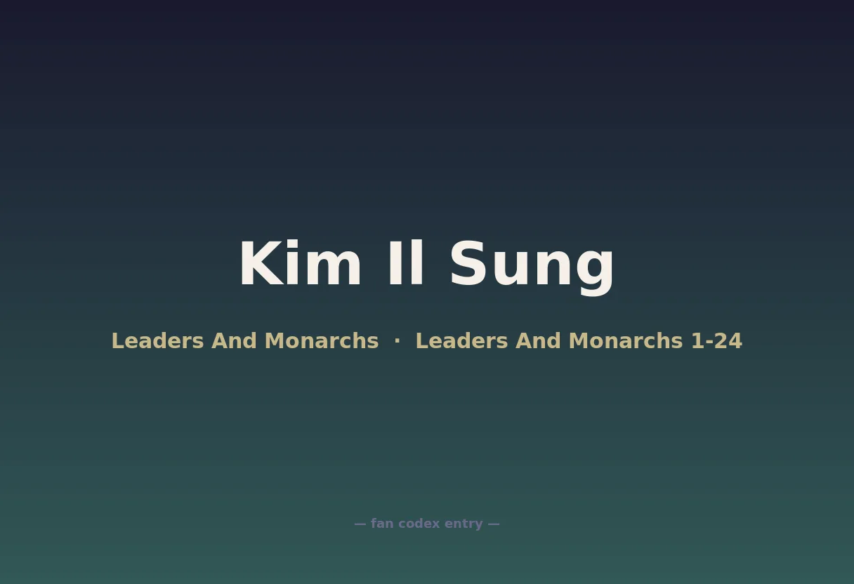 Kim Il Sung