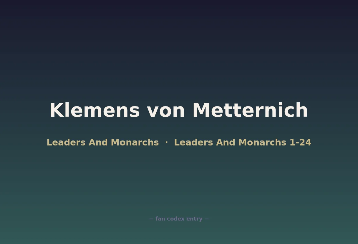 Klemens von Metternich