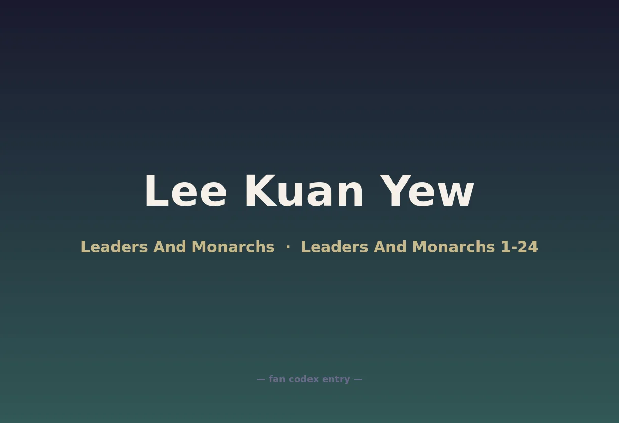 Lee Kuan Yew