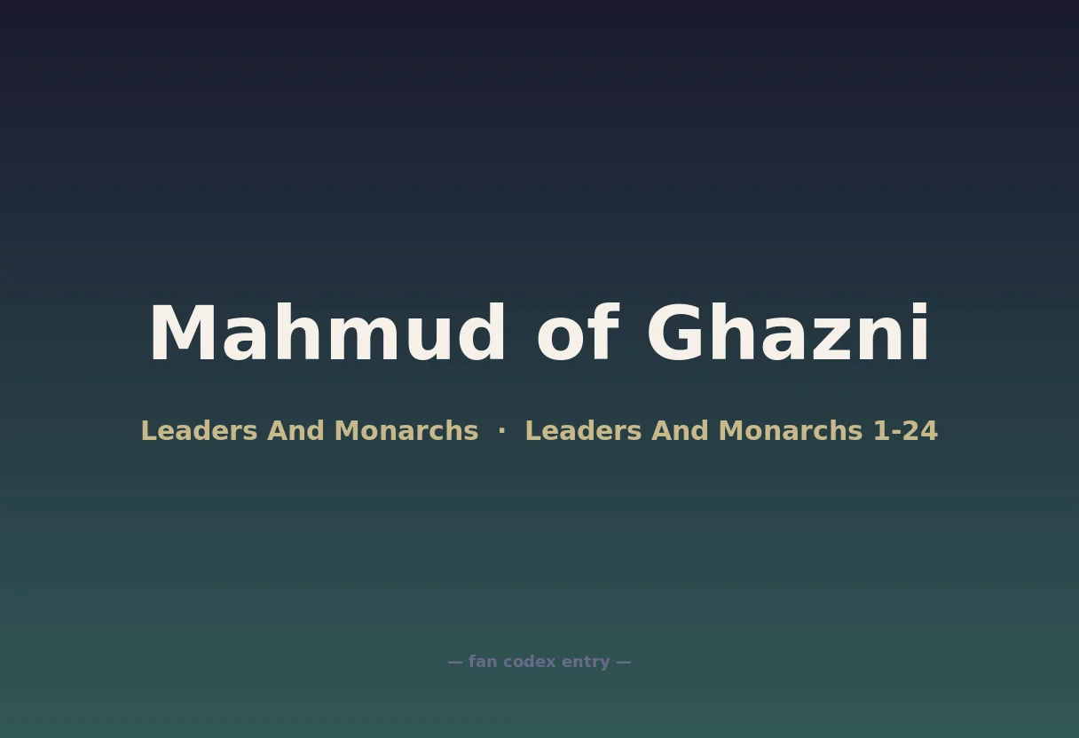 Mahmud of Ghazni
