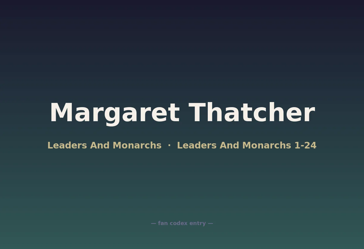 Margaret Thatcher