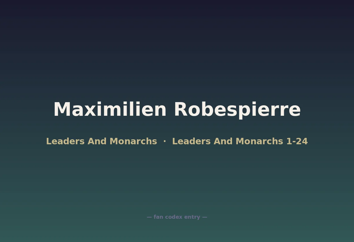 Maximilien Robespierre