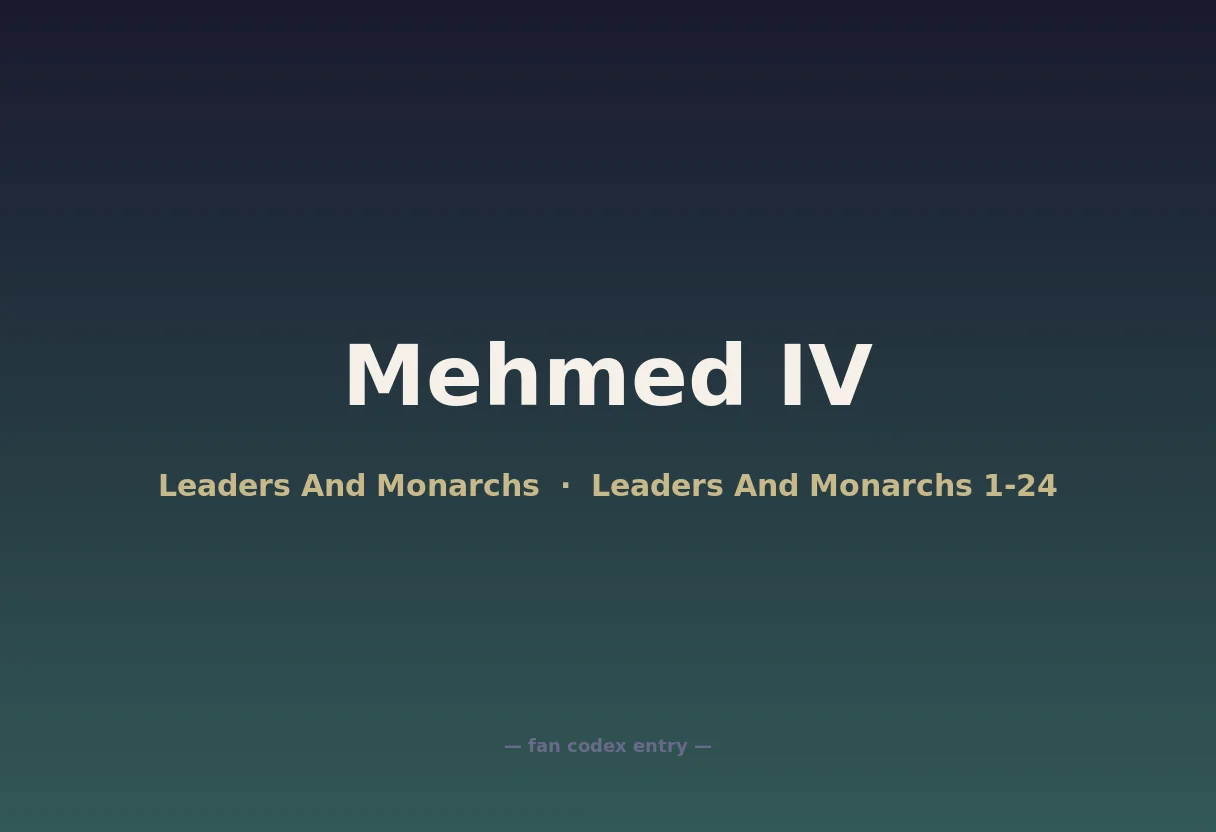 Mehmed IV