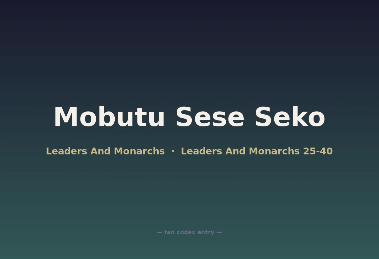 Mobutu Sese Seko