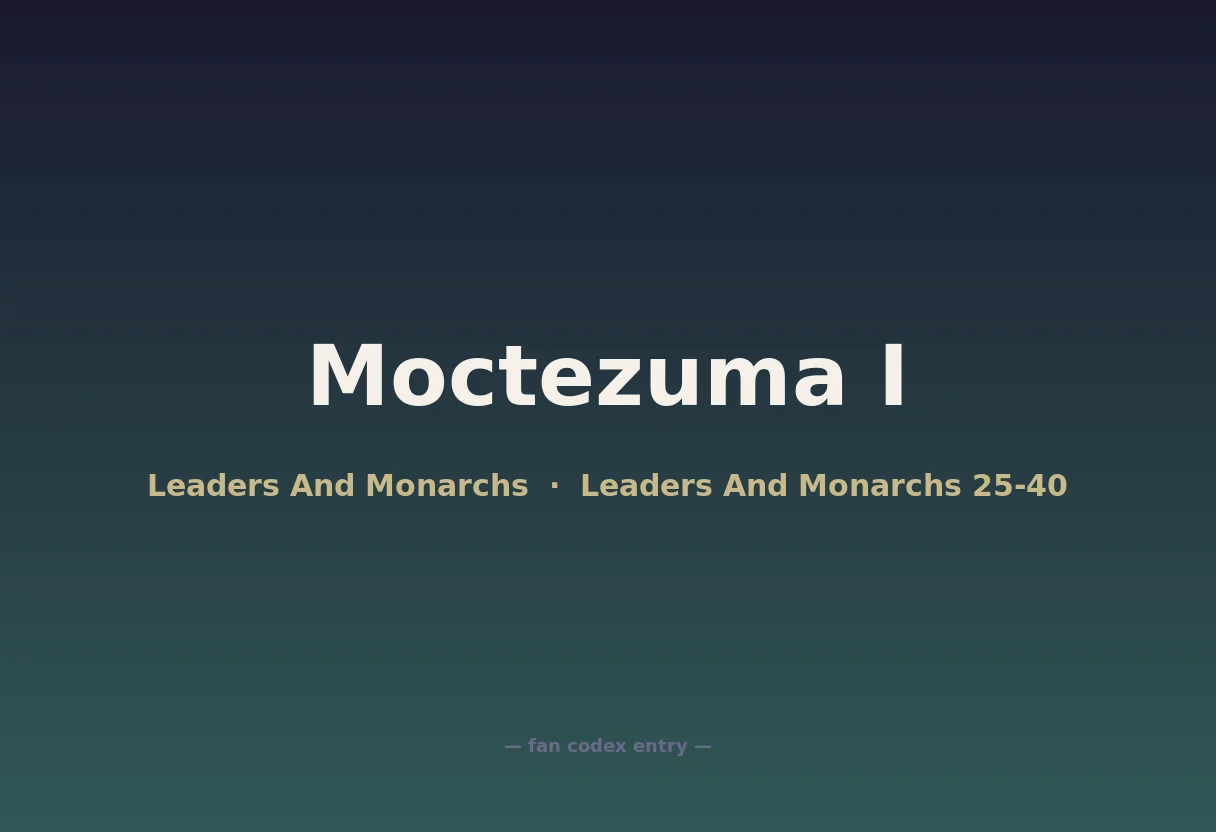 Moctezuma I