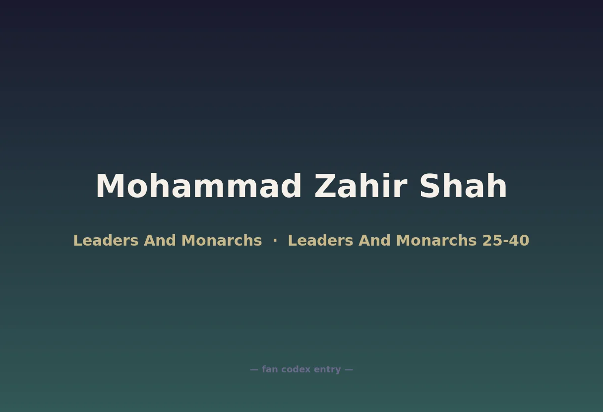 Mohammad Zahir Shah