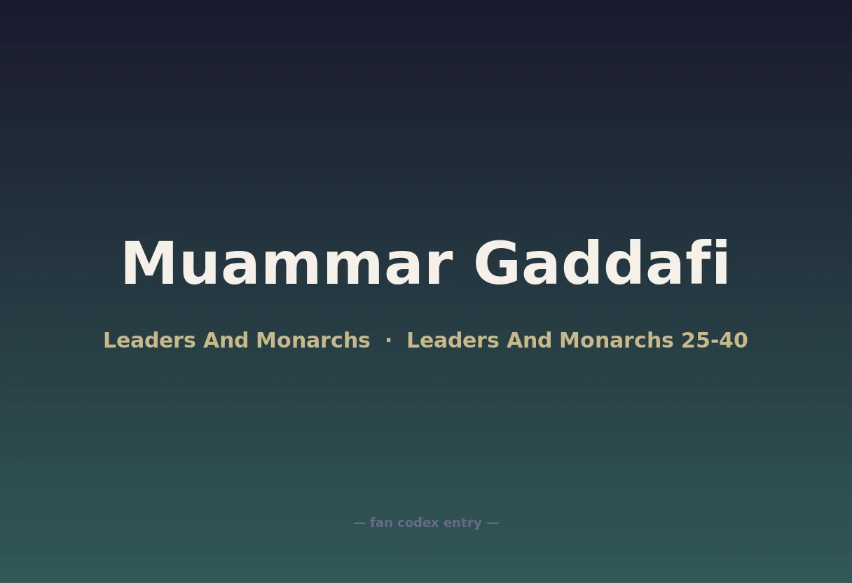 Muammar Gaddafi
