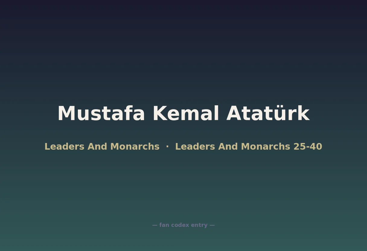 Mustafa Kemal Atatürk